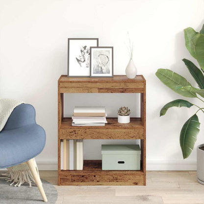 Boekenkast Oudhout 60 x 30 x 72 cm Bewerkt hout