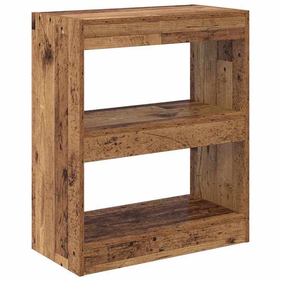 Boekenkast Oudhout 60 x 30 x 72 cm Bewerkt hout