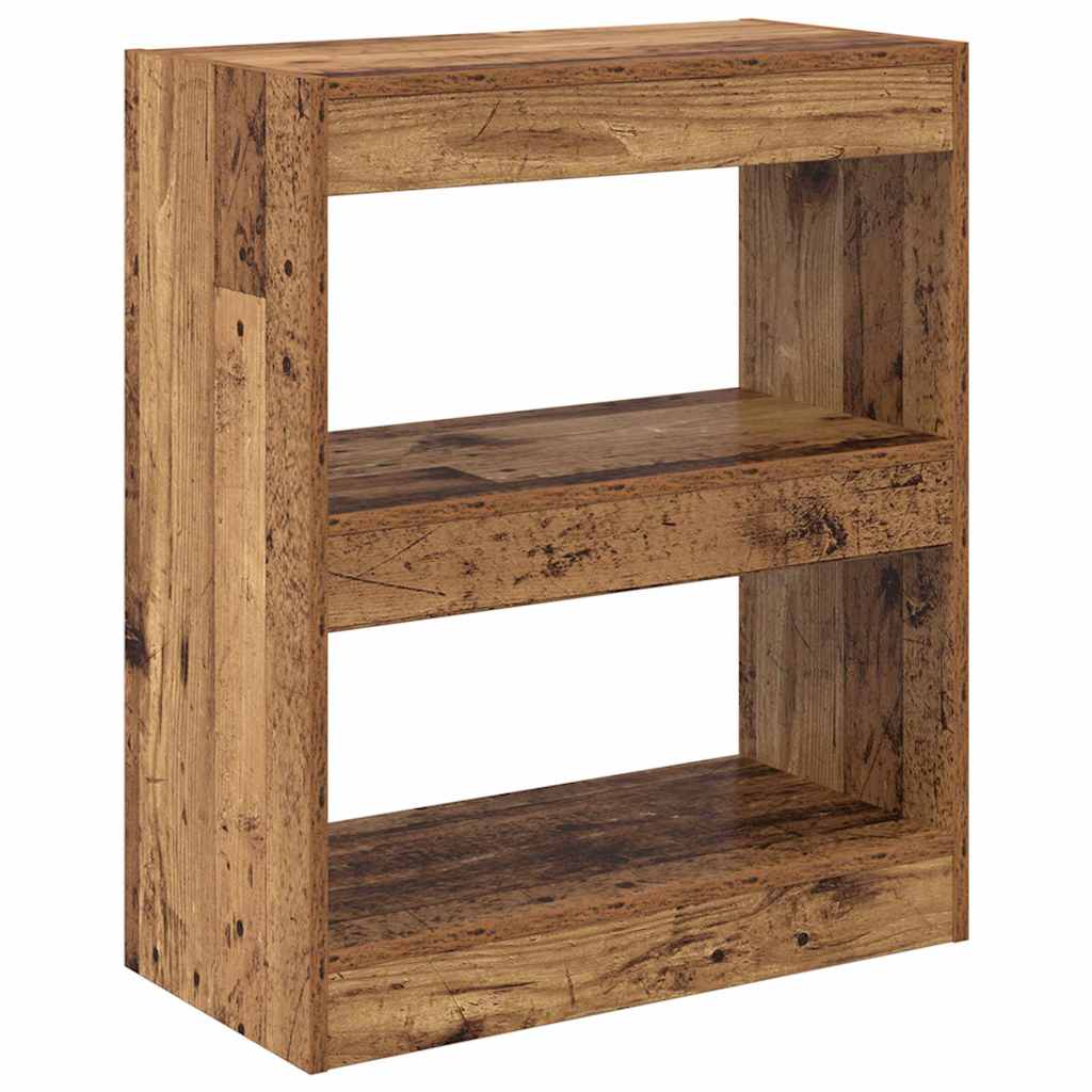Boekenkast Oudhout 60 x 30 x 72 cm Bewerkt hout