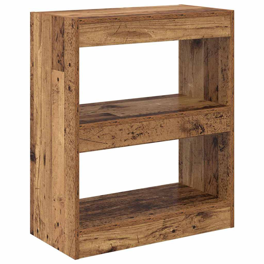 Boekenkast Oudhout 60 x 30 x 72 cm Bewerkt hout