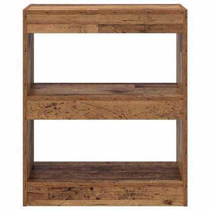 Boekenkast Oudhout 60 x 30 x 72 cm Bewerkt hout