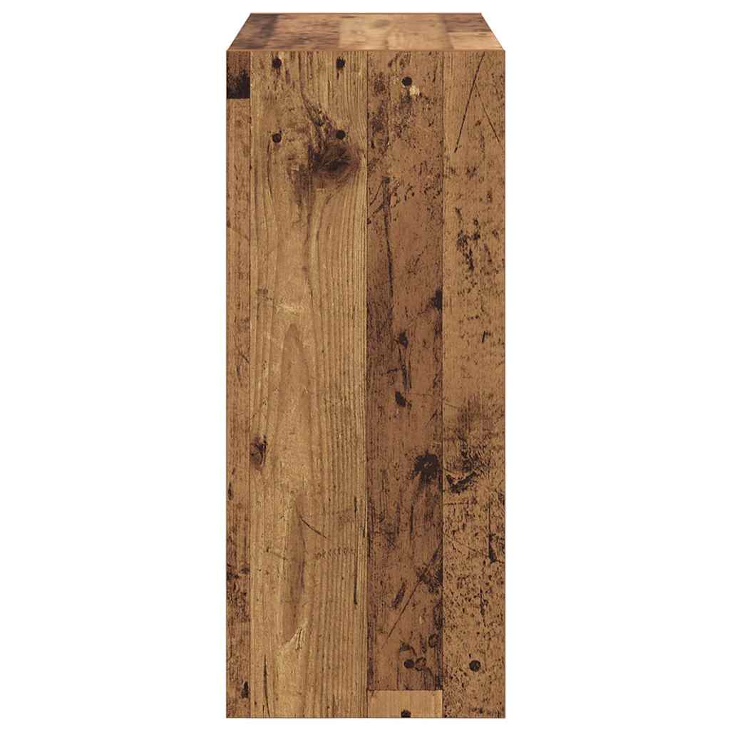 Boekenkast Oudhout 60 x 30 x 72 cm Bewerkt hout