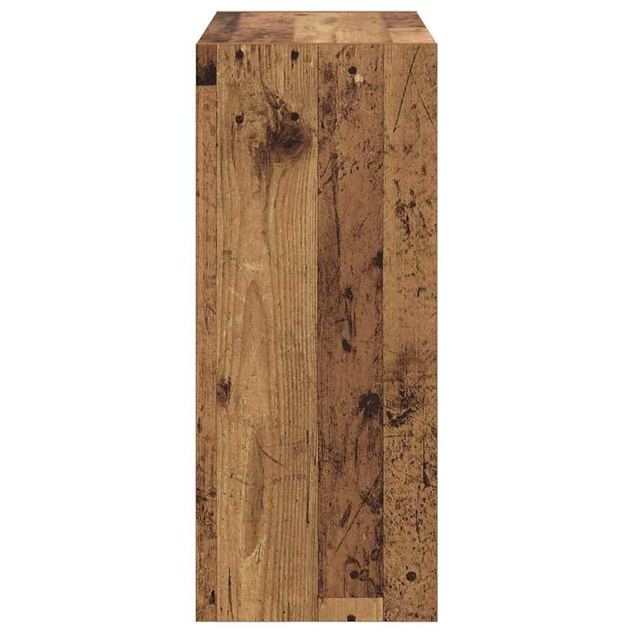Boekenkast Oudhout 60 x 30 x 72 cm Bewerkt hout