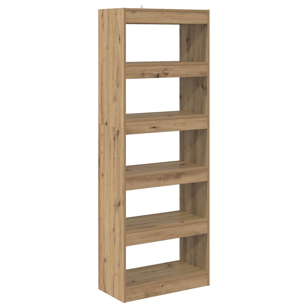 Boekenkast artisanaal eikenkleurig 60 x 30 x 166 cm