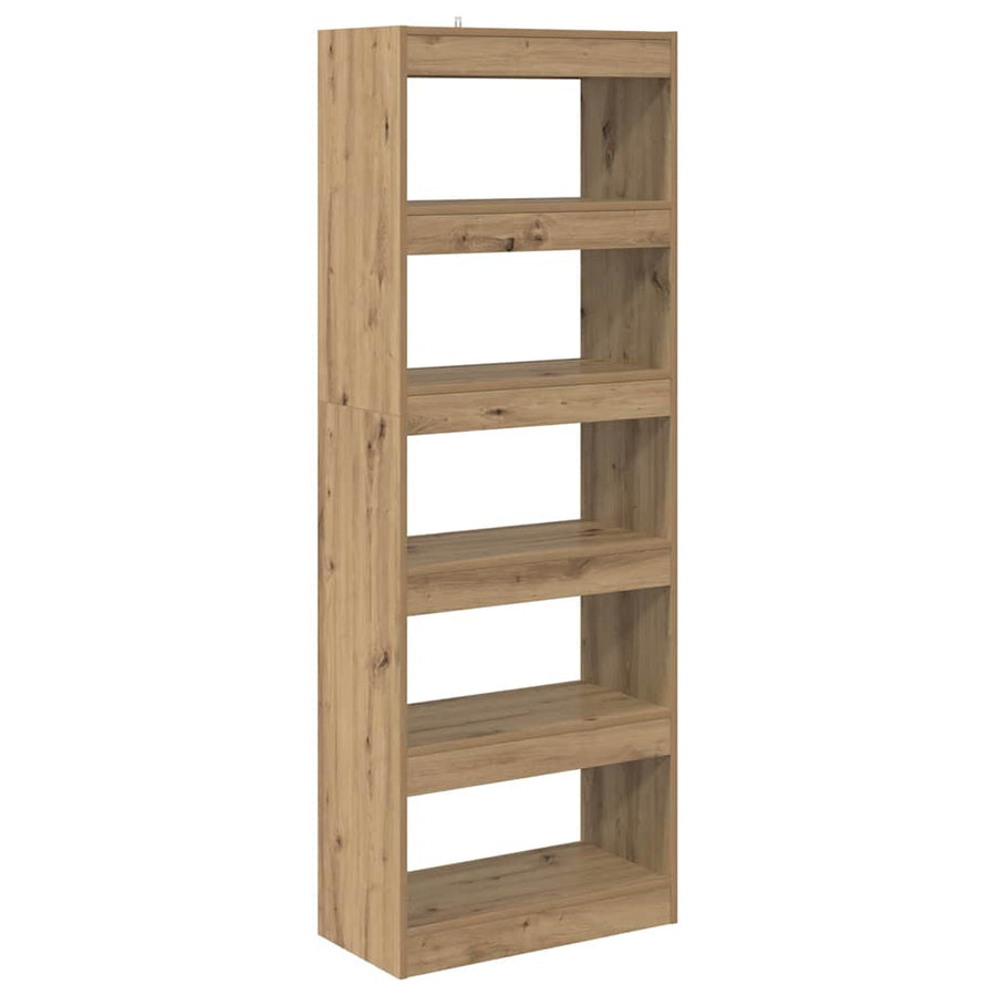 Boekenkast artisanaal eikenkleurig 60 x 30 x 166 cm