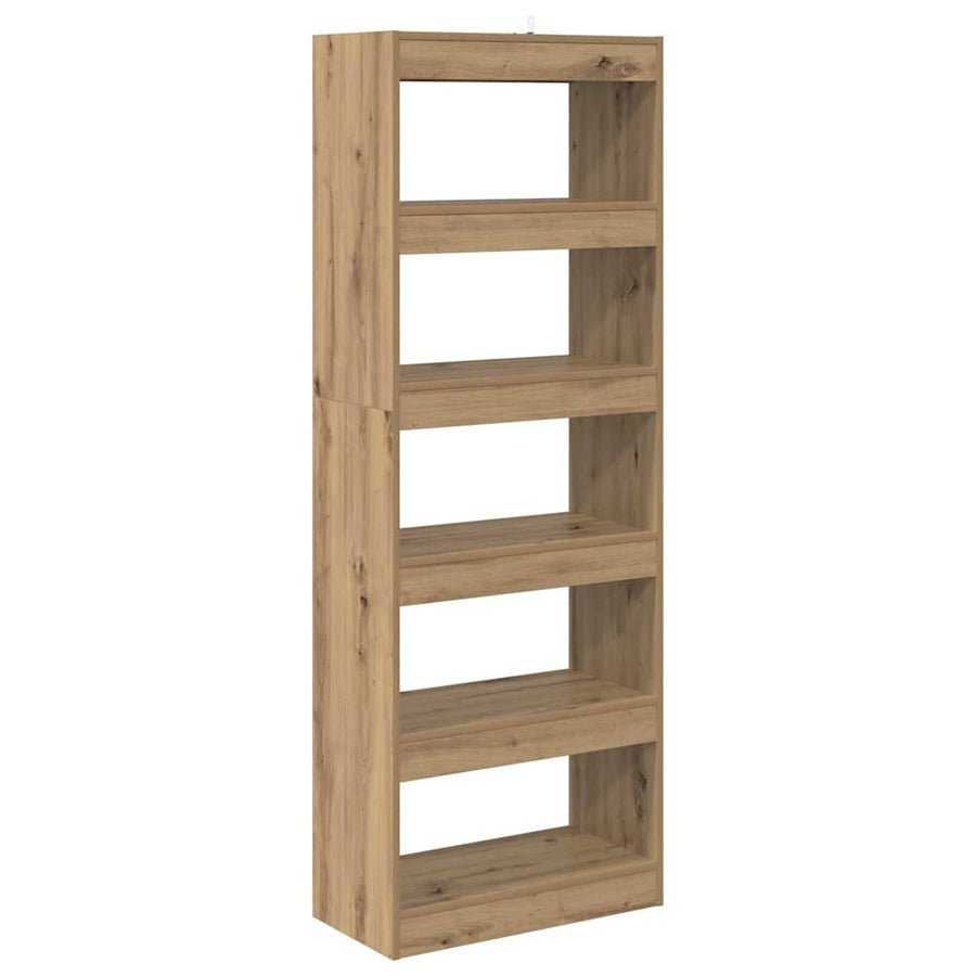 Boekenkast artisanaal eikenkleurig 60 x 30 x 166 cm