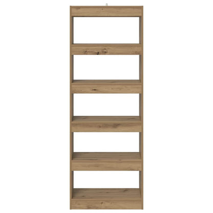 Boekenkast artisanaal eikenkleurig 60 x 30 x 166 cm