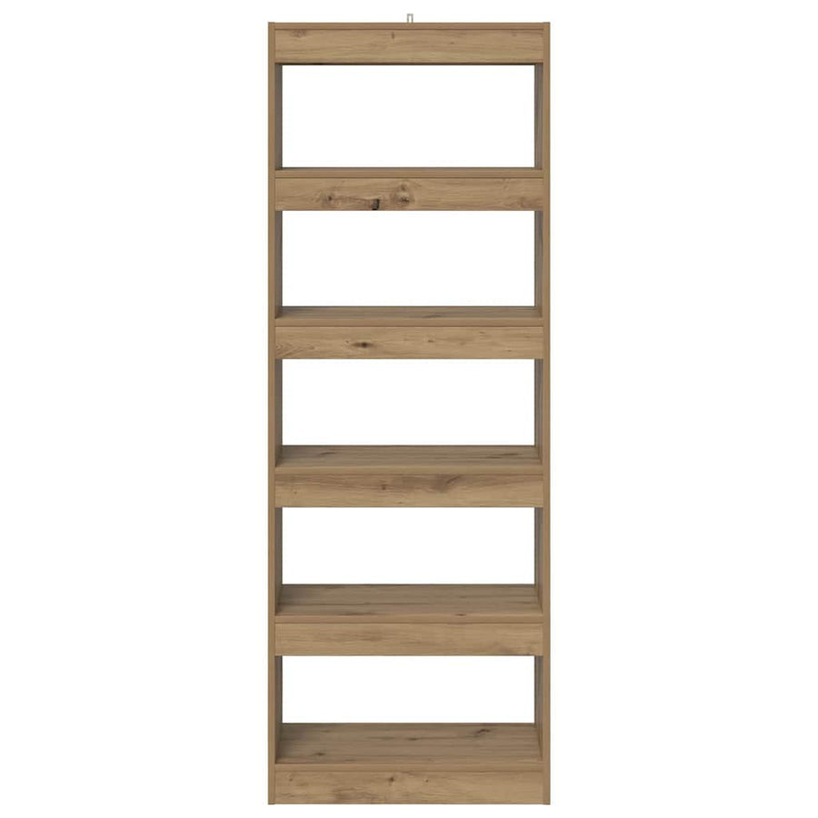 Boekenkast artisanaal eikenkleurig 60 x 30 x 166 cm