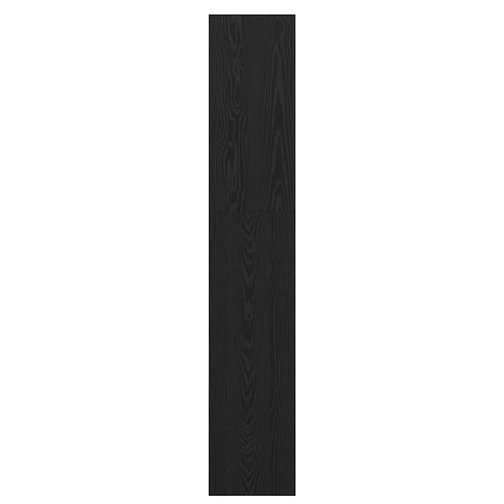 Boekenkast Zwart eiken 60 x 30 x 166 cm Bewerkt hout