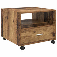 Salontafel with Drawer Oud hout 55 x 55 x 45 cm Bewerkt hout