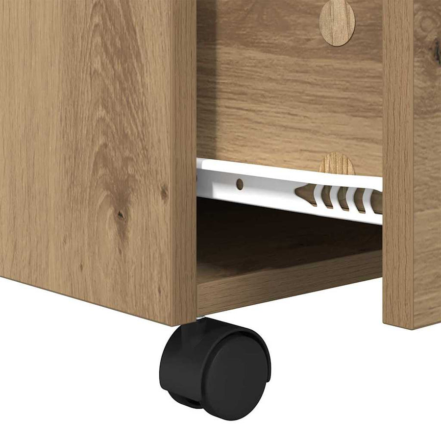 Salontafel artisanaal eikenkleurig 55 x 55 x 45 cm Bewerkt hout