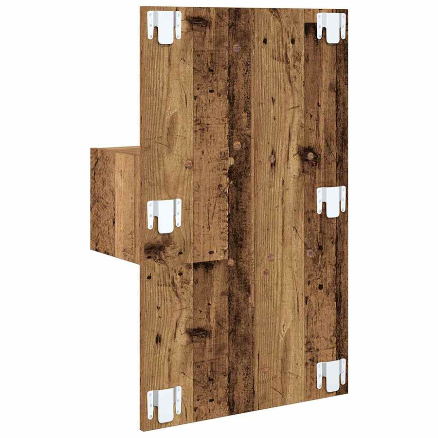 Bedkast 2 pcs Oud hout 48.5 x 32.5 x 80 cm Bewerkt hout