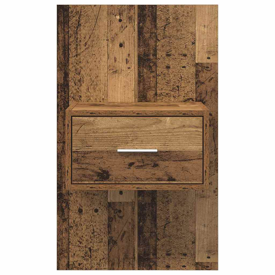 Bedkast 2 pcs Oud hout 48.5 x 32.5 x 80 cm Bewerkt hout