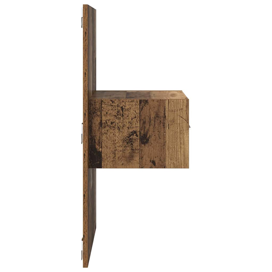 Bedkast 2 pcs Oud hout 48.5 x 32.5 x 80 cm Bewerkt hout