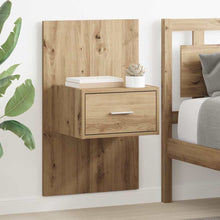 Bedkast 2 pcs artisanaal eikenkleurig 48.5 x 32.5 x 80 cm