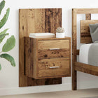 Wall cabinet 2 pcs Old Wood 48.5 x 32.5 x 80 cm Carved wood