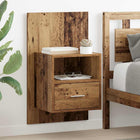 Nachtkastje 2 stuks 48,5x32,5x80 cm oud hout