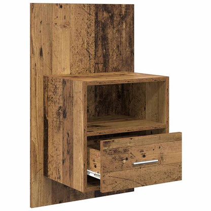 Bedkast 2 pcs Oud hout 48.5 x 32.5 x 80 cm Bewerkt hout