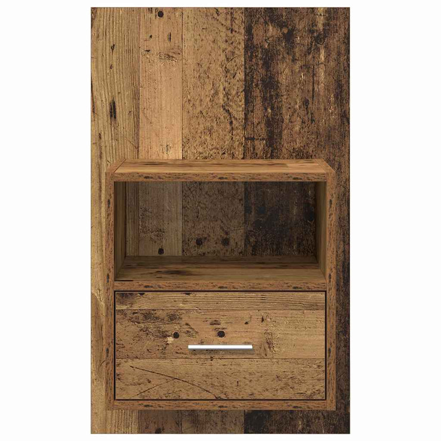 Bedkast 2 pcs Oud hout 48.5 x 32.5 x 80 cm Bewerkt hout
