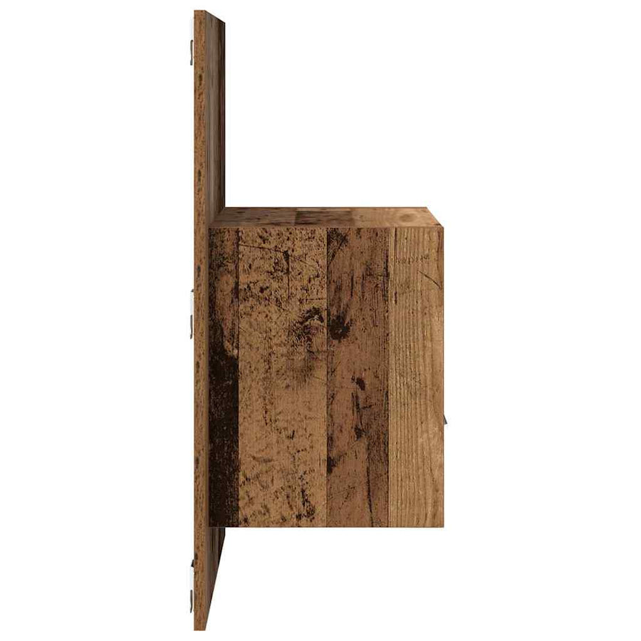 Bedkast 2 pcs Oud hout 48.5 x 32.5 x 80 cm Bewerkt hout
