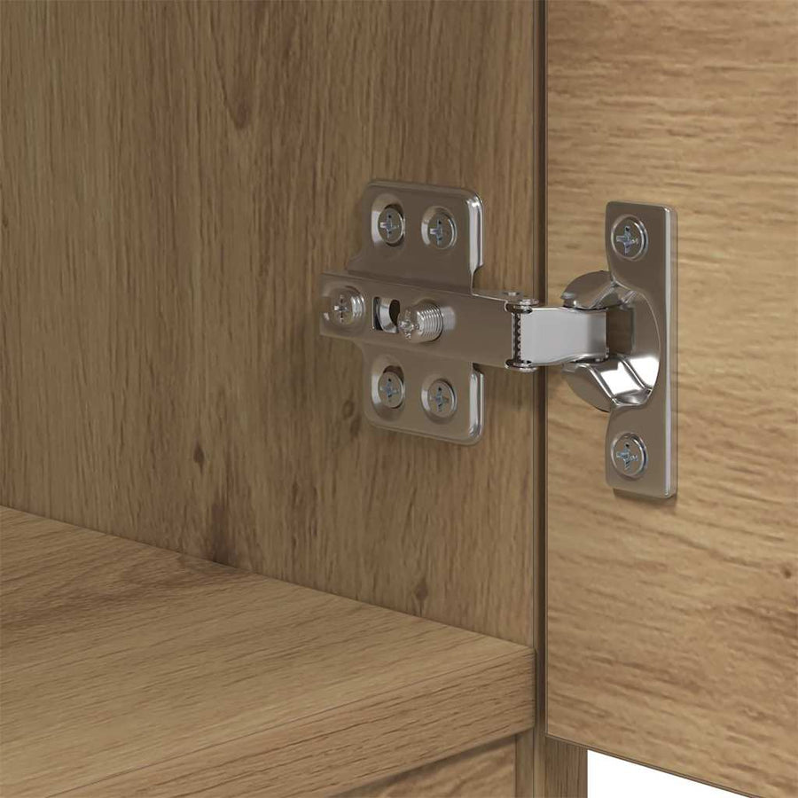 Bedkast 2 pcs artisanaal eikenkleurig 40 x 39 x 40 cm