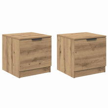 Bedkast 2 pcs artisanaal eikenkleurig 40 x 39 x 40 cm