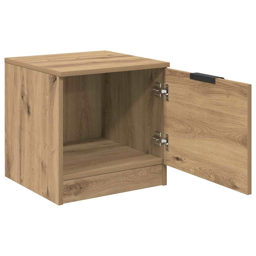 Bedkast 2 pcs artisanaal eikenkleurig 40 x 39 x 40 cm