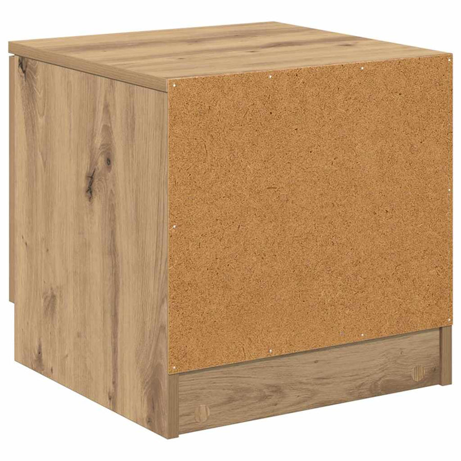 Bedkast 2 pcs artisanaal eikenkleurig 40 x 39 x 40 cm