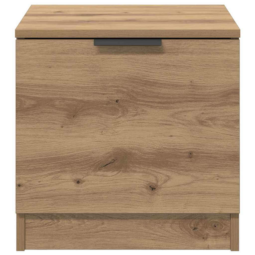 Bedkast 2 pcs artisanaal eikenkleurig 40 x 39 x 40 cm