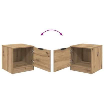 Bedkast 2 pcs artisanaal eikenkleurig 40 x 39 x 40 cm