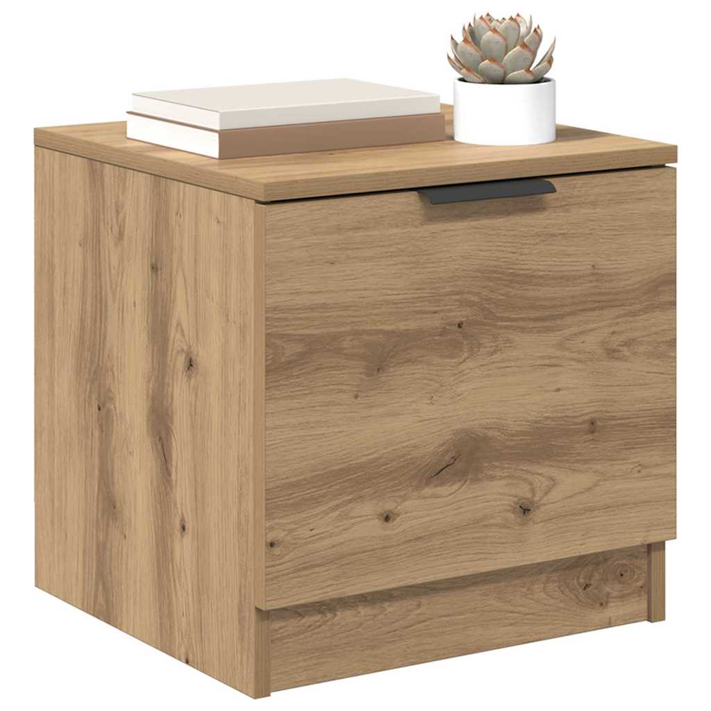 Bedkast 2 pcs artisanaal eikenkleurig 40 x 39 x 40 cm