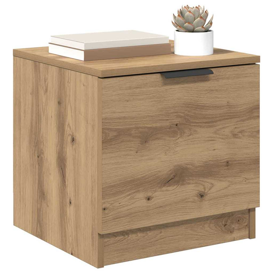 Bedkast 2 pcs artisanaal eikenkleurig 40 x 39 x 40 cm