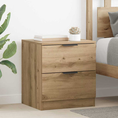 Nachtkastje 2 pcs Artisan Eiken 45 x 39 x 50cm Bewerkt hout
