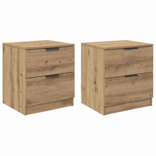 Nachtkastje 2 pcs Artisan Eiken 45 x 39 x 50cm Bewerkt hout