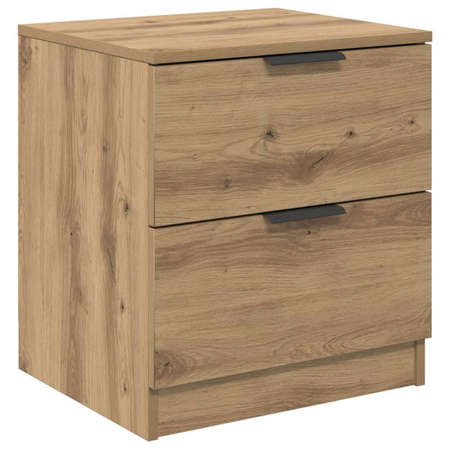 Nachtkastje 2 pcs Artisan Eiken 45 x 39 x 50cm Bewerkt hout
