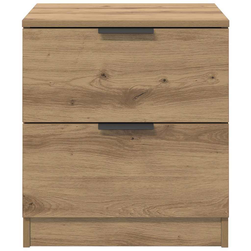 Nachtkastje 2 pcs Artisan Eiken 45 x 39 x 50cm Bewerkt hout