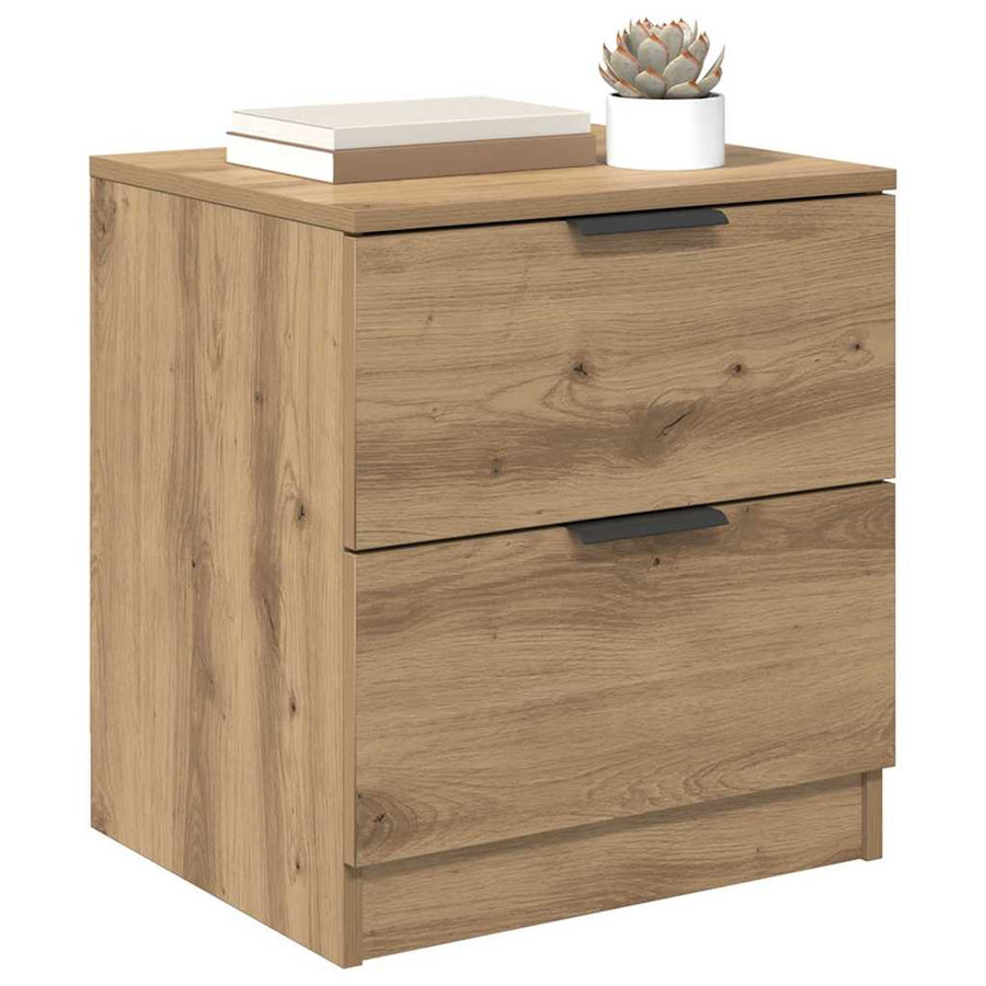 Nachtkastje 2 pcs Artisan Eiken 45 x 39 x 50cm Bewerkt hout