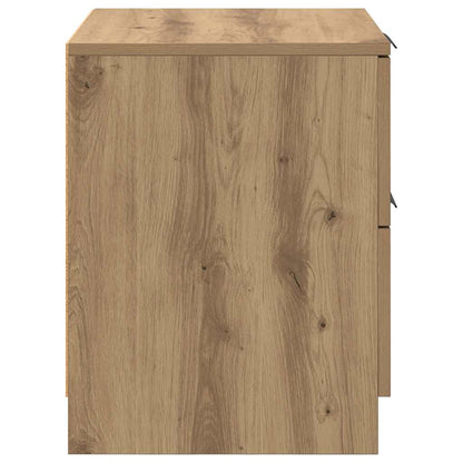 Nachtkastje 2 pcs Artisan Eiken 45 x 39 x 50cm Bewerkt hout