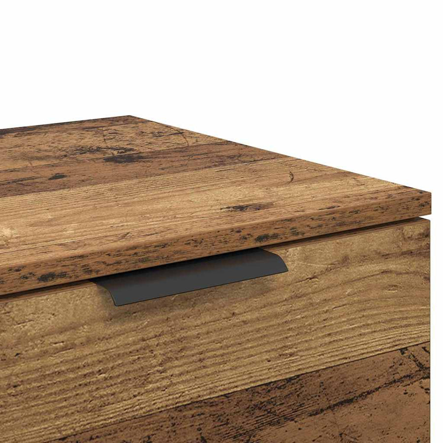 Bed kast met lade 2 pcs Oudhout 40 x 39 x 40cm Bewerkt hout