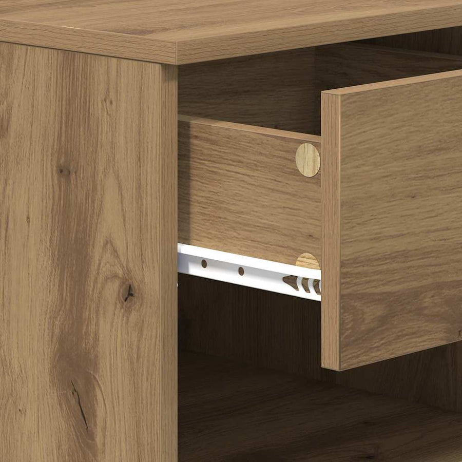 Bed kast 2 pcs Artisan Eiken 40 x 39 x 40cm Bewerkt hout