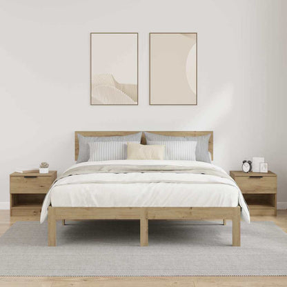 Bed kast 2 pcs Artisan Eiken 40 x 39 x 40cm Bewerkt hout