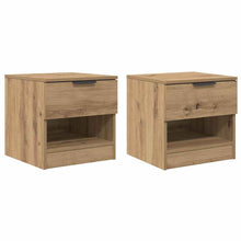 Bed kast 2 pcs Artisan Eiken 40 x 39 x 40cm Bewerkt hout