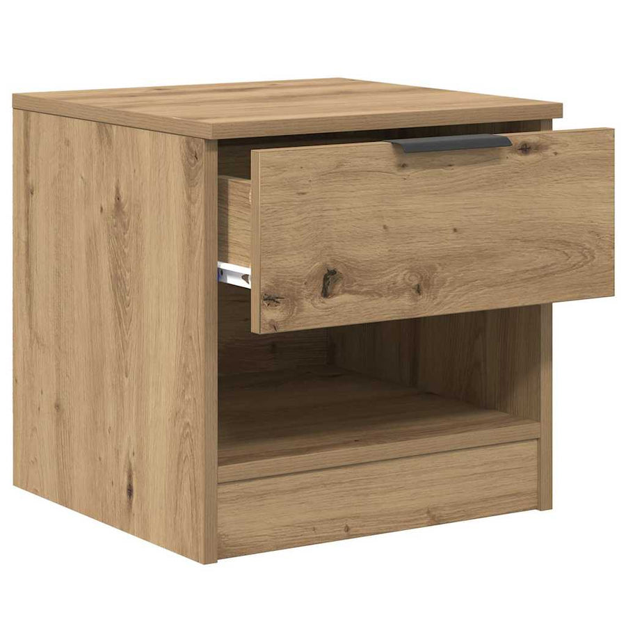 Bed kast 2 pcs Artisan Eiken 40 x 39 x 40cm Bewerkt hout