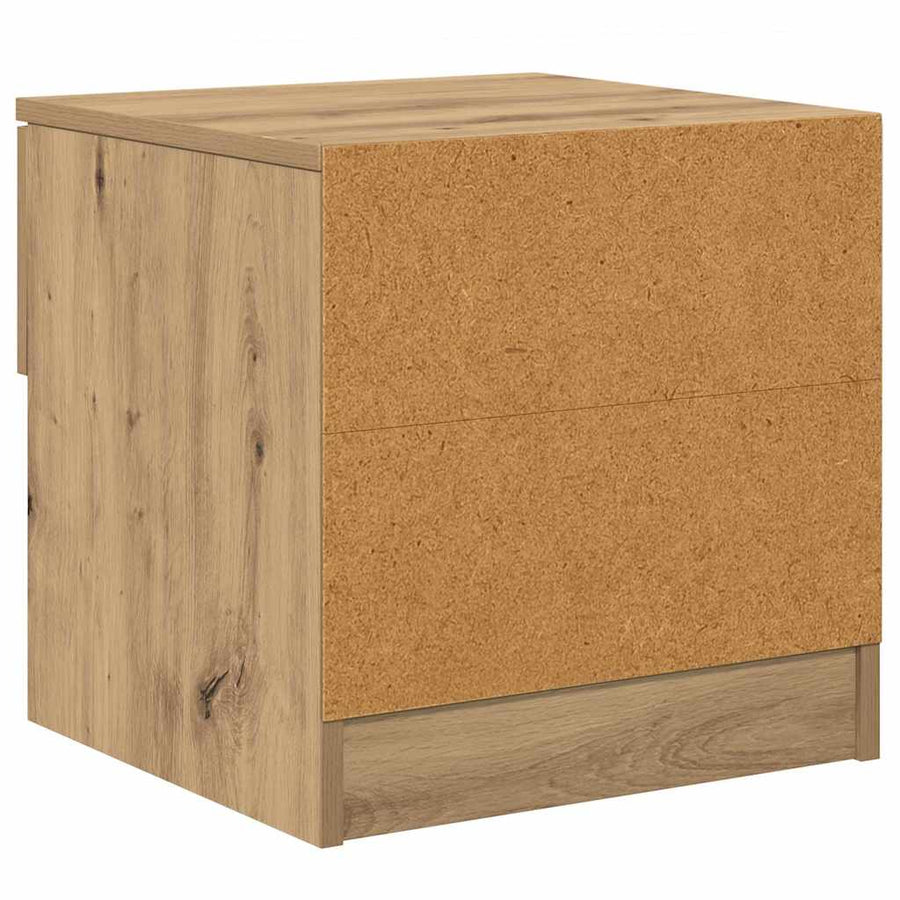 Bed kast 2 pcs Artisan Eiken 40 x 39 x 40cm Bewerkt hout