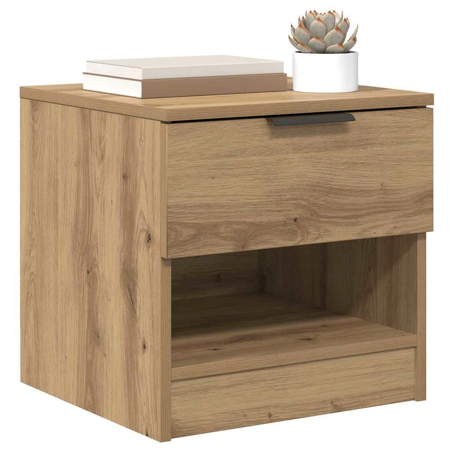 Bed kast 2 pcs Artisan Eiken 40 x 39 x 40cm Bewerkt hout