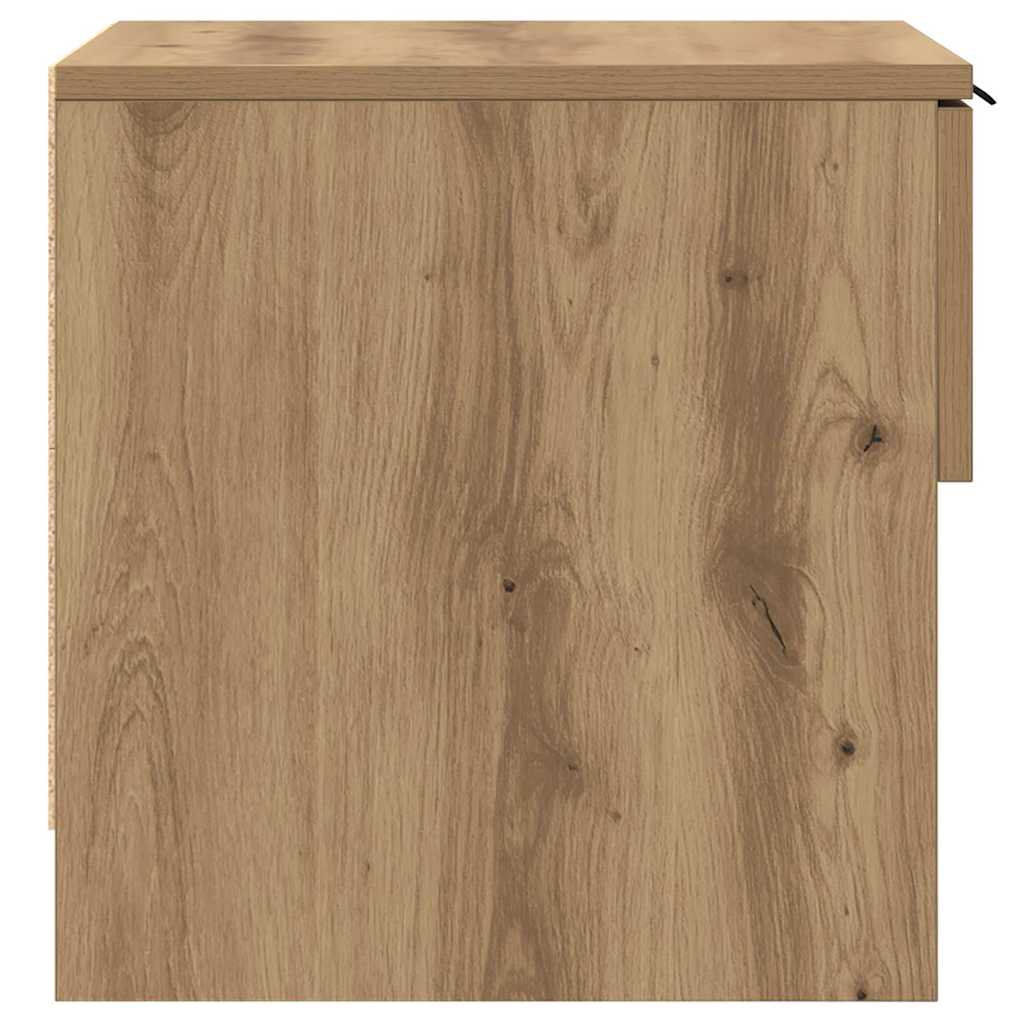Bed kast 2 pcs Artisan Eiken 40 x 39 x 40cm Bewerkt hout