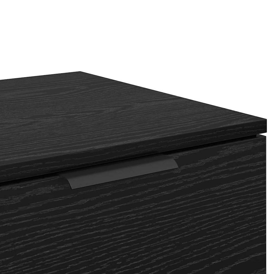 Bed kast met lade 2 pcs Zwart Eiken 40 x 39 x 40cm Bewerkt hout