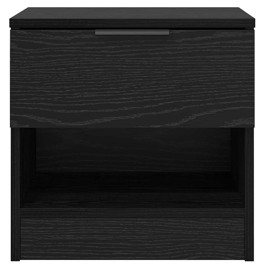 Bed kast met lade 2 pcs Zwart Eiken 40 x 39 x 40cm Bewerkt hout