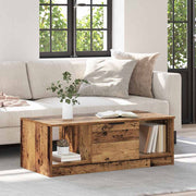Salontafel bewerkt hout 102x50x36 cm