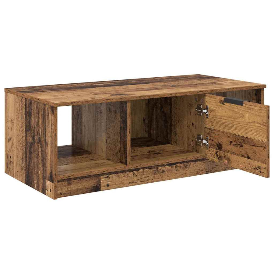 Salontafel Oud hout 100 x 50 x 36 cm Bewerkt hout